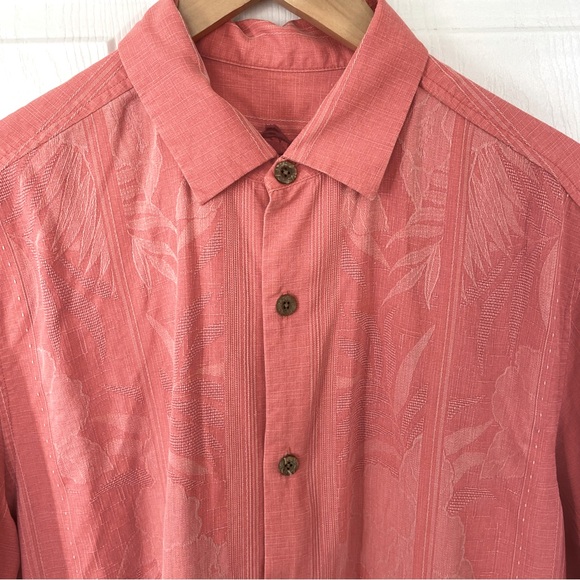 TOMMY BAHAMA Kamari Border Silk Camp Shirt In Men’s Medium - Picture 3 of 6